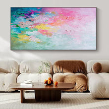 Load image into Gallery viewer, Pastel Blossom Abstract Acrylic Art, Suited for Nursery &amp; Sunroom LargeART1026
