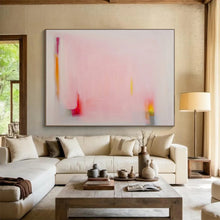Load image into Gallery viewer, Soft Pink Abstract Minimalist Art - Ideal for Calm Nursery &amp; Serene Yoga Studio DKH024
