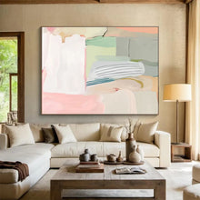 Load image into Gallery viewer, Pastel Color - Block Abstract Painting On Canvas DKH412
