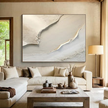 Load image into Gallery viewer, Textured Beige Abstract Minimalist Art for Modern Entryway &amp; Serene Meditation Room DKH040
