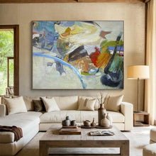 Load image into Gallery viewer, Abstract Still “Colorful Chaos” Painting on Canvas, Expressive Still Life Art DKH845

