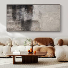 Load image into Gallery viewer, Grey - Black Mood Abstract Acrylic Art, Perfect for Cinema Room &amp; Library Walls LargeART0982
