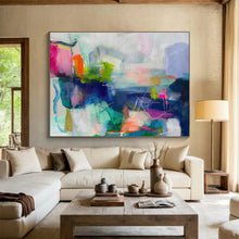 Load image into Gallery viewer, Vibrant Abstract Painting with Dynamic Lines DKH474
