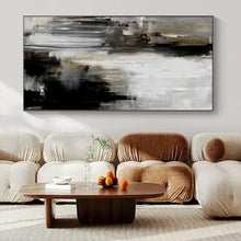 Load image into Gallery viewer, Dark Abstract Drip Art Abstract Canvas Painting, Suited for Industrial Loft &amp; Dramatic Dining Room LargeART1130
