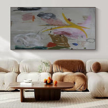 Load image into Gallery viewer, Whimsical Abstract Collage Painting - Ideal for Art - Filled Nursery &amp; Quirky Lounge LargeART1408
