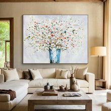 Load image into Gallery viewer, “Vibrant Floral Bouquet” - Abstract Acrylic of a Colorful Flower Vase, Great for Dining Room and Bathroom DLZ220
