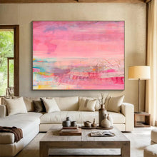 Load image into Gallery viewer, Pink - Dominant Abstract Mixed - Media Art for Feminine Boutique &amp; Gallery Pop - Up DKH035

