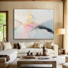 Load image into Gallery viewer, Gold - Accented Abstract Painting with Soft Colors DKH479
