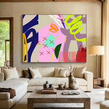 Load image into Gallery viewer, Neon - Hued Abstract Painting for Trendy Nightclub &amp; Modern Art Pop - up DKH200
