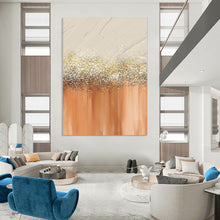 Load image into Gallery viewer, Glittery Ombre Abstract Painting, Ideal for Glamorous Bedroom &amp; Party - Ready Living Room LargeART2018
