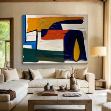 Load image into Gallery viewer, Bold Color Block Composition Acrylic Art - Perfect for Modernist Office &amp; Art Deco - inspired Entryway LargeART0627
