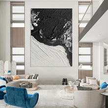 Load image into Gallery viewer, “Starry Night Voyage: Colorful Seascape” Abstract Painting on Canvas, Nautical Bedroom Decor DKH1048
