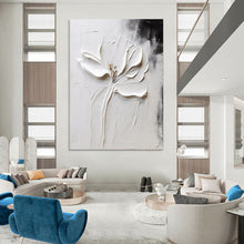 Load image into Gallery viewer, Black &amp; White Minimalist Abstract Art, Perfect for Zen Study &amp; Contemporary Bedroom LargeART2106
