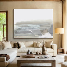 Load image into Gallery viewer, Minimalist Gray Abstract Landscape Abstract acrylic painting DLZ130

