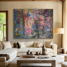 Load image into Gallery viewer, Mixed - Color Abstract Painting on Canvas - “Color Fusion” DKH715
