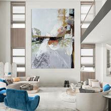 Load image into Gallery viewer, “Complex Impressions” – Layered Gray Abstract Acrylic with Textural Depth DTP047
