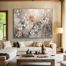 Load image into Gallery viewer, Textured Floral Abstract Painting for Elegant Living Room &amp; Luxury Bridal Suite DKH259
