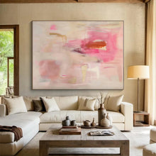Load image into Gallery viewer, Oversized Pink - Toned Abstract Evolving Art for Art Studio &amp; Chic Boutique LargeART0441
