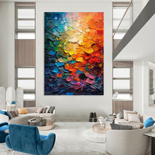 Load image into Gallery viewer, “Colorful Palette Knife Abstract” - Vibrant Abstract Art on Canvas DKH1555
