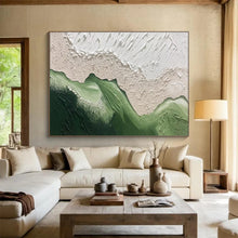 Load image into Gallery viewer, Abstract Hills “Textured Terrain” Painting on Canvas, Minimalist Landscape Art DKH874
