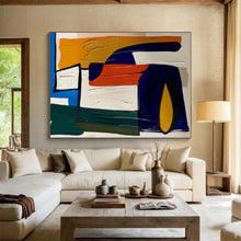 Load image into Gallery viewer, Bold Color Block Composition Acrylic Art - Great for Art Deco - inspired Entryway &amp; Modernist Café LargeART0620
