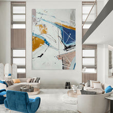 Load image into Gallery viewer, “Bold Strokes &amp; Hues” – Colorful Abstract Acrylic with Dynamic Linework DTP049
