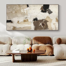 Load image into Gallery viewer, Neutral - Toned Geometric Abstract Acrylic Art, Perfect for Living Room &amp; Office Decor LargeART0974
