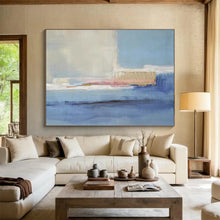 Load image into Gallery viewer, Understated Abstract Coastal Painting On Canvas DKH407
