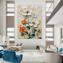 Load image into Gallery viewer, Vibrant Textured Floral Abstract Art, Perfect for Bohemian Living Room &amp; Cheerful Kitchen LargeART2068
