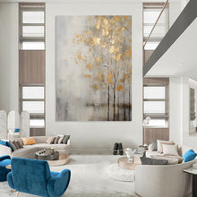 Load image into Gallery viewer, “Sunflower Field: Abstract Blooms” Abstract Painting on Canvas, Cheerful Kitchen Decor DKH1055
