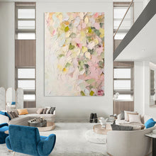 Load image into Gallery viewer, “Pastel Impasto Abstraction” - Soft Color Field Art on Canvas DKH1391
