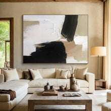 Load image into Gallery viewer, Neutral Tones Abstract - Serene Home Office Art LargeART1569
