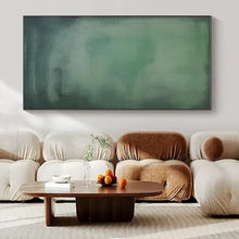 Load image into Gallery viewer, Soft Green Gradient Abstract Painting, Perfect for Calming Bedroom &amp; Minimalist Office LargeART1465
