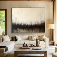 Load image into Gallery viewer, Dark - Hued Abstract Landscape Painting On Canvas for Industrial Loft &amp; Dimly - Lit Study DKH333
