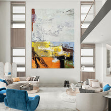 Load image into Gallery viewer, “Bold Color Blocks Abstract” - Fauvist - Inspired Abstract Acrylic, Ideal for Eclectic Home and Creative Studio DTP019
