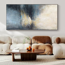 Load image into Gallery viewer, Blue - Gray Landscape Abstract Canvas Painting, Ideal for Serene Bedroom &amp; Modern Office LargeART1164
