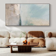 Load image into Gallery viewer, Soft Coastal Abstract Canvas Painting, Great for Beach House Bedroom &amp; Seaside Wellness Center LargeART1102
