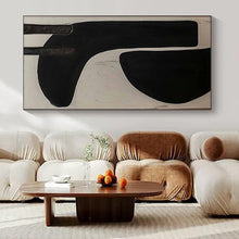 Load image into Gallery viewer, Black and White Shapes Acrylic Art, Nice for Monochrome Study &amp; Modern Lounge LargeART1073
