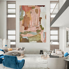 Load image into Gallery viewer, Soft Color - Block Abstract Art, Suited for Calm Nursery &amp; Minimalist Café LargeART2285
