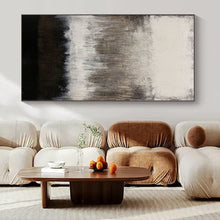 Load image into Gallery viewer, Monochrome Abstract Drip Abstract Canvas Painting, Great for Industrial Loft &amp; Dramatic Dining Room LargeART1137
