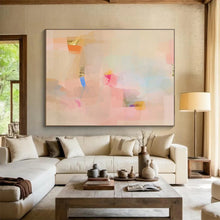 Load image into Gallery viewer, Pastel - Toned Abstract Minimalist Painting for Scandinavian Nursery &amp; Calm Office DKH033
