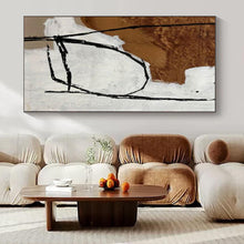 Load image into Gallery viewer, Simplified Abstract Forms Abstract Canvas Painting, Nice for Modern Bedroom &amp; Contemporary Lounge LargeART1112
