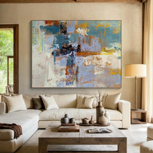 Load image into Gallery viewer, Oversized Hand - painted Textured Abstract Blend Acrylic Art for Art - Loving Hallways LargeART0228
