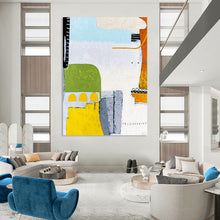 Load image into Gallery viewer, Bright Color - Block Abstract - Fits Playful Kids’ Room &amp; Art Gallery Pop - Up LargeART2376
