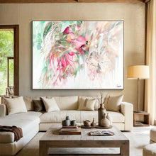 Load image into Gallery viewer, Tropical Floral Dream Abstract Painting on Canvas DKH534
