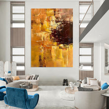 Load image into Gallery viewer, Warm Color - Block Abstract Art, Perfect for Cozy Living Room &amp; Artistic Dining Area LargeART2302
