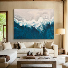 Load image into Gallery viewer, Oversized Aerial Beach Abstract Art for Beach House &amp; Spa LargeART0443
