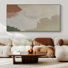 Load image into Gallery viewer, Earth - Toned Abstract Painting, Ideal for Bohemian Living Room &amp; Warm - Vibe Café LargeART1433
