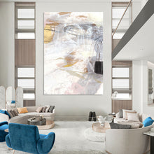Load image into Gallery viewer, Desert Mirage – Sandy Browns, Soft Pinks and Hazy Whites in an Abstract Landscape DTP212
