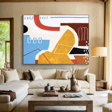 Load image into Gallery viewer, Vibrant Color - Block Abstract Painting on Canvas DKH566
